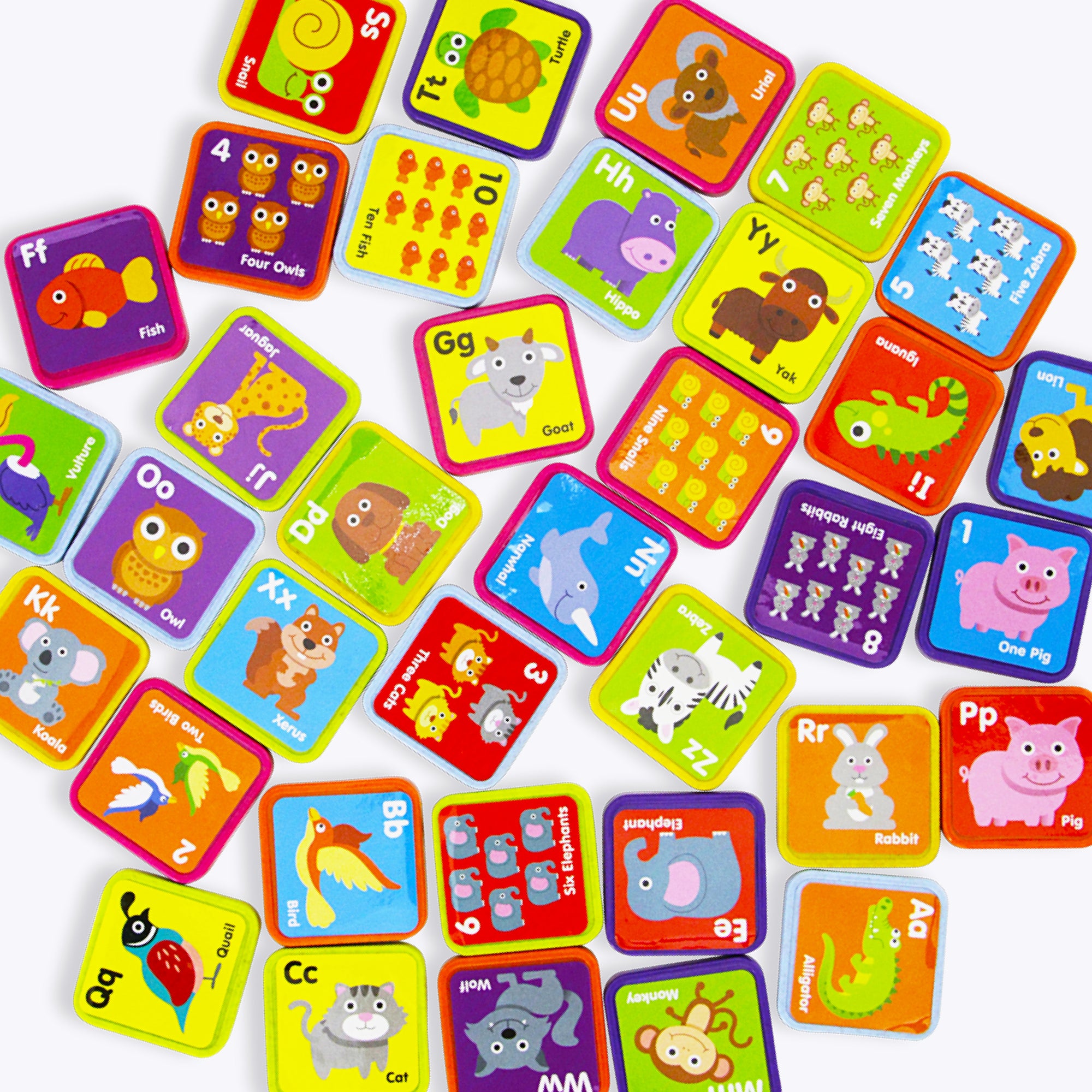 Animals and Alphabet Magnets - 72 PC – Boley Store